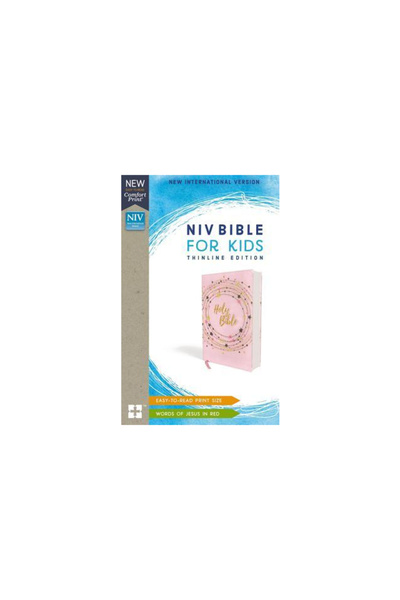 Zondervan NIV Bible for Kids, Flexcover, Pink/Gold, Red Letter Edition, Comfo...