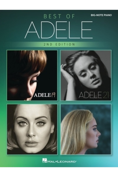 Hal Leonard Pub Co Best of Adele for Big-Note Piano - 2nd Edition: Easy Songbook with Lyrics