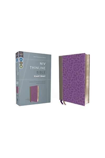 Zondervan Pub House NIV, Thinline Bible, Giant Print, Imitation Leather, Gray...