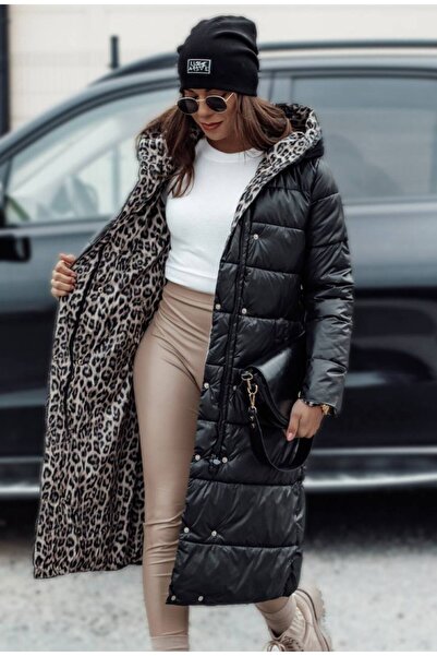 GLAMSI Long reversible jacket with Hooded and drawstring