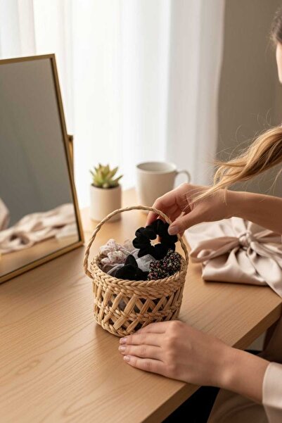 NORGUNK SHOPİNG CENTER MİNİ HASIR SEPET / (HEDİYELİK/ÖZEL GÜNLER /EV DEKOR - ...