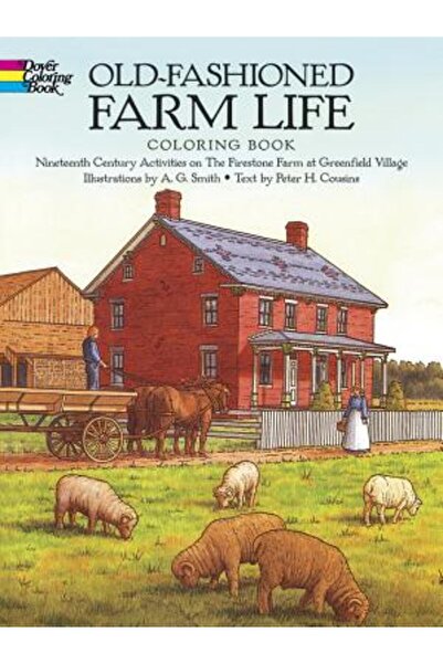 Dover Publications Old-Fashioned Farm Life Coloring Book: Nineteenth Century ...