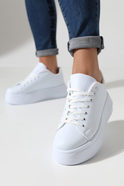 Encool Жіночі білі кросівки на товстій підошві для щоденного комфортного носіння | М'які, зручні та стильні кросівки