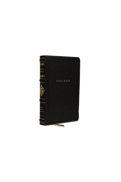 Thomas Nelson Pub Kjv, Sovereign Collection Bible, Personal Size, Genuine Leather, Black, Red Letter Edition, Comfort