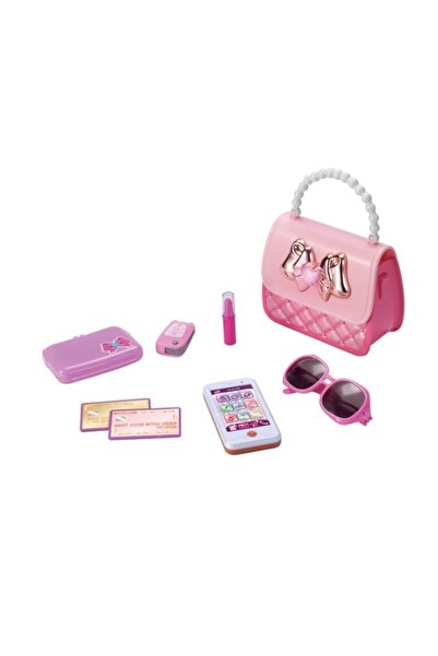 DavidaHome Set de jucarie geanta, lumina, telefon, accesorii, 8 piese