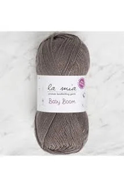 La Mia Yarn خيط حياكة للأطفال لا يتشقق من لا ميا 1921 كاكي (رمادي ترافرتين)