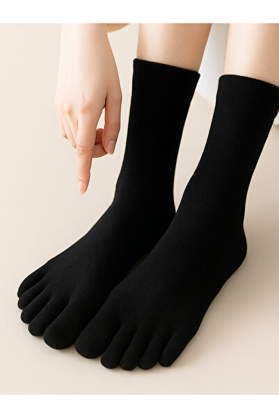 De Bijoura 3 Pieces Toe Socks Cork Socks Bamboo Toe Socks