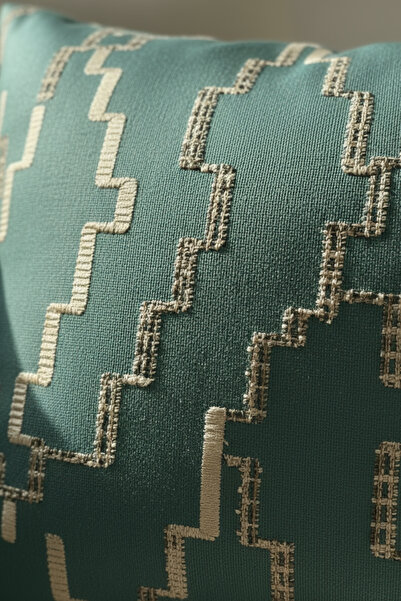 Luvora Home Husă de pernă premium cu model din seria Azura - Petrol