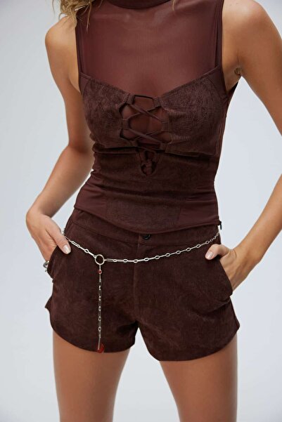 IAMNOTBASIC Elora Üst - Kahverengi