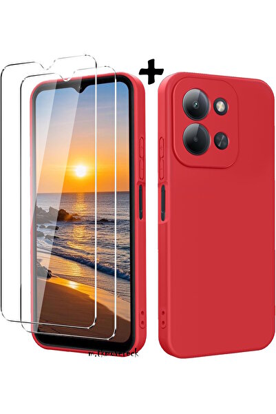 m.tk moveteck Xiaomi Redmi 15C Kılıf Kamera Korumalı Yumuşak Renkli Mat Silik...