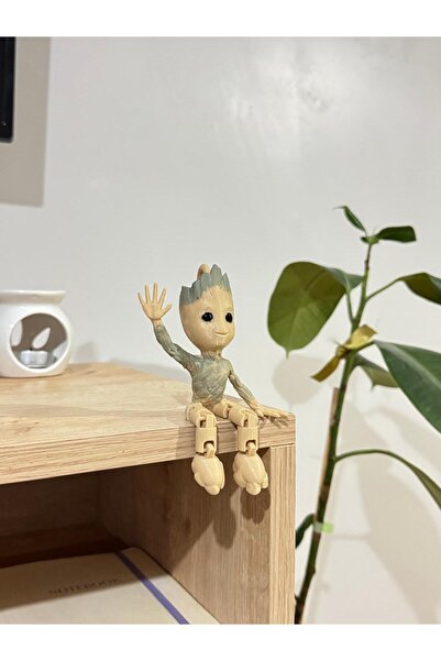 ATOLYETASBAHCE Baby Mini Groot Hareketli ve Askılı Dekoratif Figür (13 x 8cm)