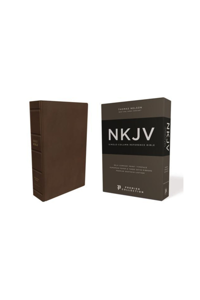 Thomas Nelson Pub Nkjv, Single-Column Reference Bible, Premium Goatskin Leath...