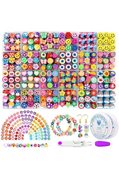 Tessero Set complet de mărgele animate DIY, instrumente pentru realizarea bij...