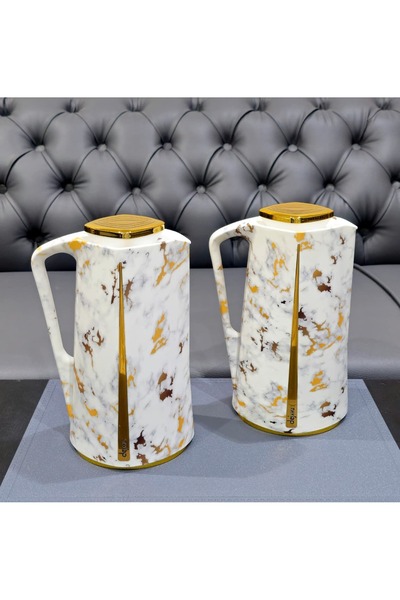 Dejavu طقم ترامس شاي وقهوة فاخر من رويال كاميل1+1لتر