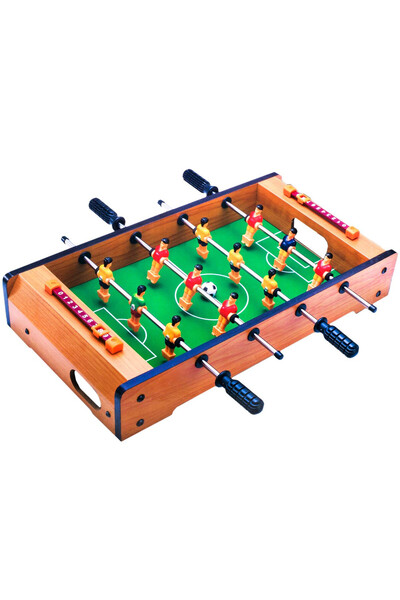 Davida Dreams Masa de foosball pentru copii, lemn, portabila, 4 tije de joc, 12 jucatori