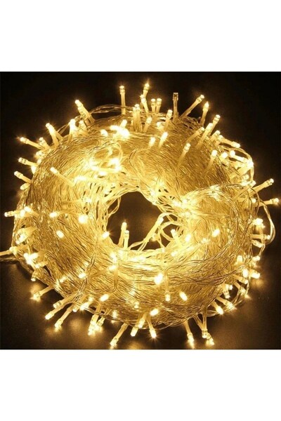 AteşTech 100 Ledli Fişli Dekoratif Işık | Animasyonlu 10 Metre Yılbaşı, Bahçe, Oda ve Parti Süsleme Lambası