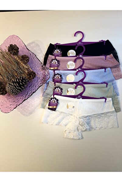 DellaTen Lingerie 100% Cotton Lace Women's Panties Underwear