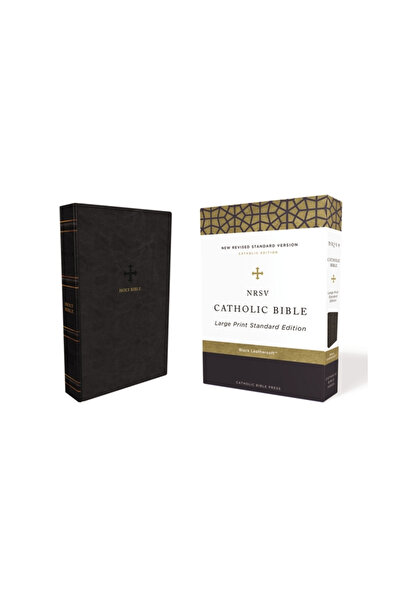 Zondervan Nrsv, Catholic Bible, Standard Large Print, Leathersoft, Black, Comfort Print: Holy Bible