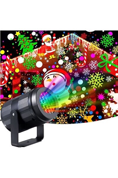 OEM Proiector laser LED de Crăciun, interior/exterior, 16 modele, negru,
