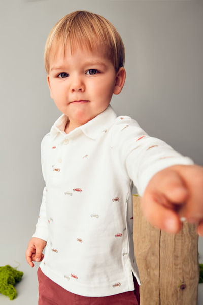 MAYORAL 02107-88-Blue Shirt-Long Sleeve