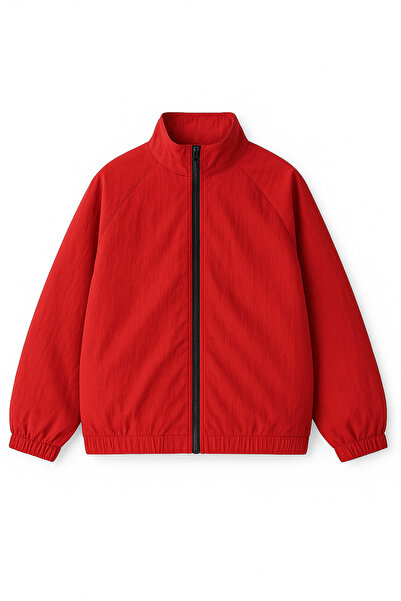 m.baba Unisex Paraşüt Kumaş Oversize astarsız Rüzgarlık Yağmurluk