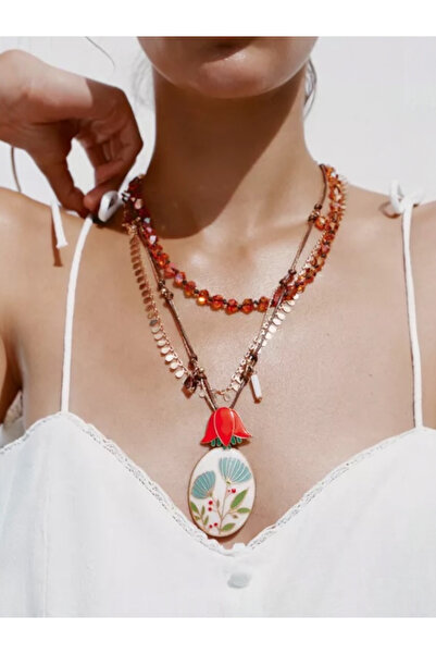 Bo Takı ve Aksesuar Set of three beaded necklaces