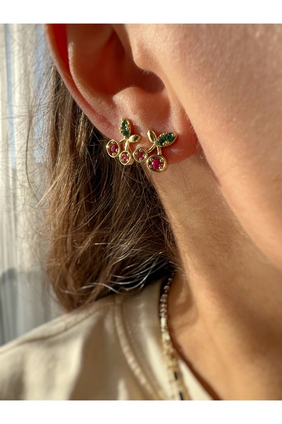 ToffyStore VIP MİNİMAL KİRAZ KÜPE