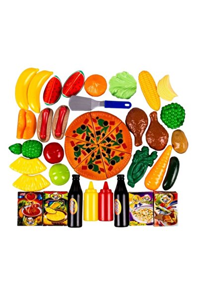 OEM Set joaca supermarket, fructe, legume, sosuri, alimente, ustensile de bucatarie