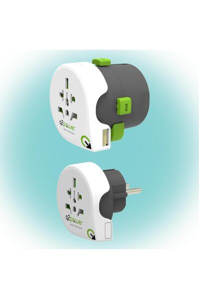 OEM Qdapter 360 +USB travel adapter AUSTRALIA CHINA IT UK CH BRAZIL USA EURO 2.100130