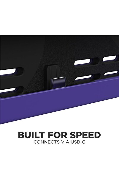 CRKD Nitro Deck Limited Edition by - Handheld Zero-Stick-Drift Pro for Nintendo Switch (Retro Purple