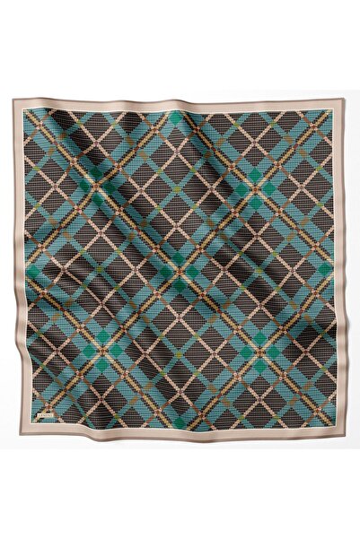 Armine Eșarfă de mătase - 9247D-37 - Tivil - Model în carouri