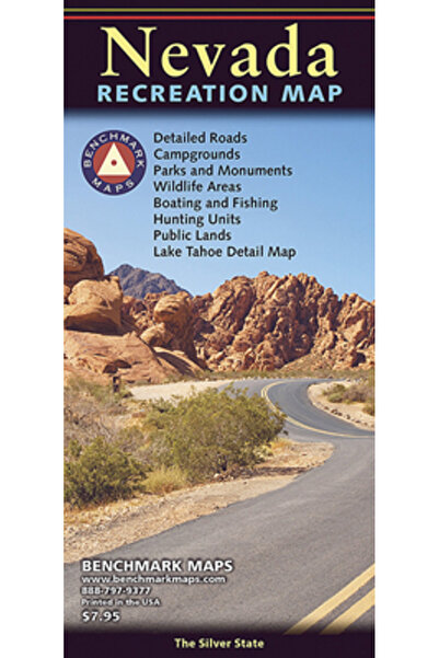 Natl Geographic Maps Harta recreației din Nevada