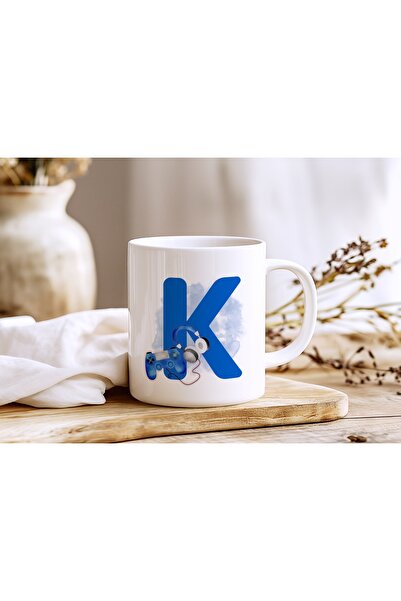 Beramussa كوب بتصميم لعبة بلاي ستيشن على شكل حرف K - هدية خاصة لعشاق الألعاب ...