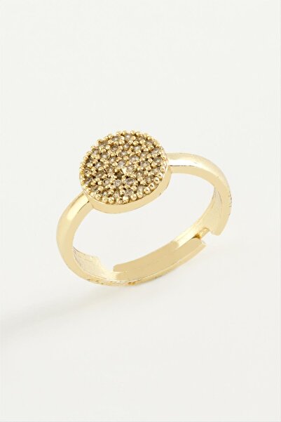 nolva خاتم معدني مرصع بالأحجار الكريمة