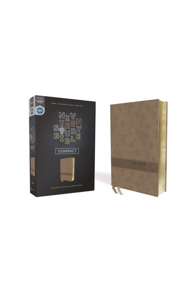 Zondervan Biblia de studiu pentru adolescenți NIV, compactă, piele moale, mar...