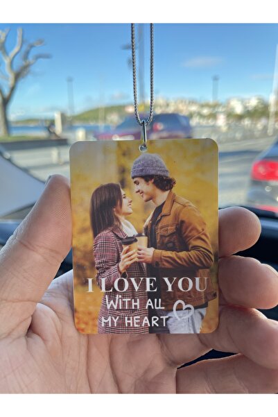 estölye Beyaz Pleksi Kişiye Özel I LOVE YOU Yazılı Araba Hediyesi Araba Süsü ...