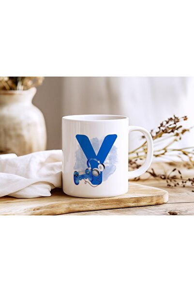 Beramussa Letter Y Playstation Console Game Design Mug Cup - Special Gift for...