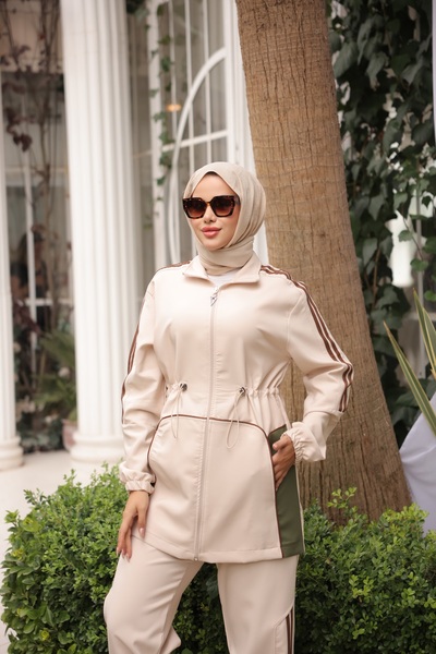 Ryzi Moda Women's Hijab Tracksuit Set & Bottom - Top Set