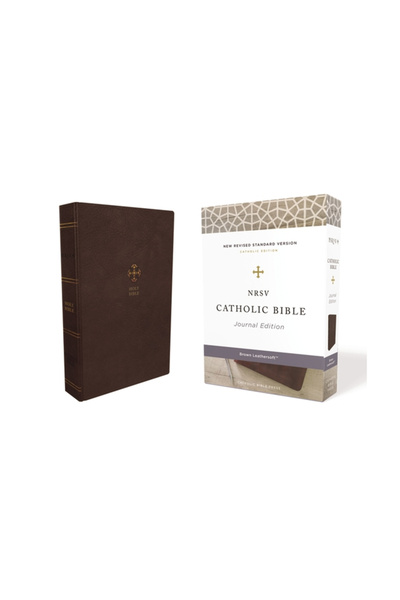 Zondervan Nrsv, Catholic Bible, Journal Edition, Leathersoft, Brown, Comfort Print: Holy Bible