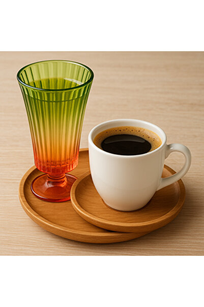 Lavin 6'LI RENKLİ KAHVE YANI SU BARDAĞI