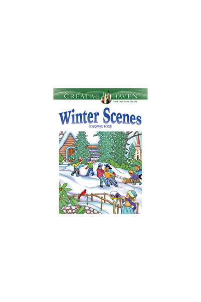 Dover Pubn Inc Carte de colorat Creative Haven cu scene de iarnă