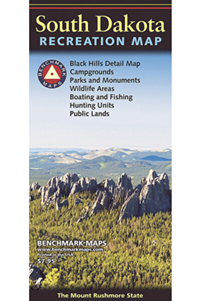 Benchmark Maps South Dakota Recreation Map