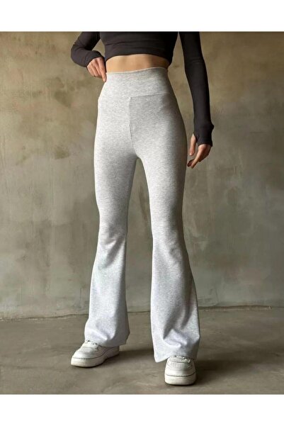 Be Best Women's Grey High Waist Lycra Spanish Leggings Be162