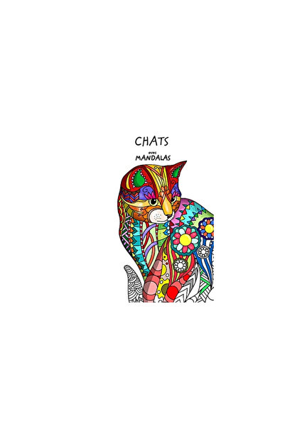 Blurb Inc Chats avec Mandalas - Livre de Coloriage pour Adultes: Mignons, aff...