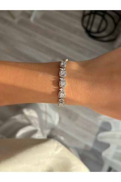 ToffyStore سوار VIP بتصميم حجر الباجيت ثنائي اللون