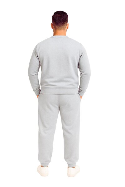 WAFRA Men's 2 Thread Ribbed Crew Neck Elasticated Leg Tracksuit Set