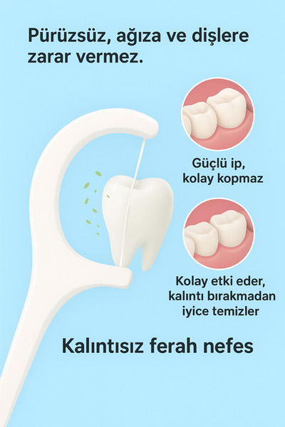 velare Kürdanlı Diş İpi 100 Adet