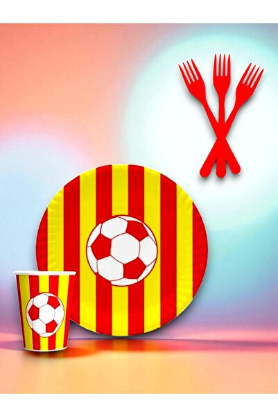 partylady مجموعة أدوات تقديم الطعام ذات الاستخدام الواحد ذات الطابع الأصفر وا...