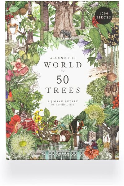 Laurence King Around the World in 50 Trees - 1000 Piece Jigsaw Puzzle (Laurence King)