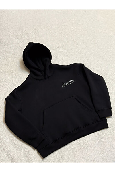 CATHC هودي سويت شيرت مُستمّر عليه توقيع أتاتورك - مطرز - هودي سويت شيرت مُستم...